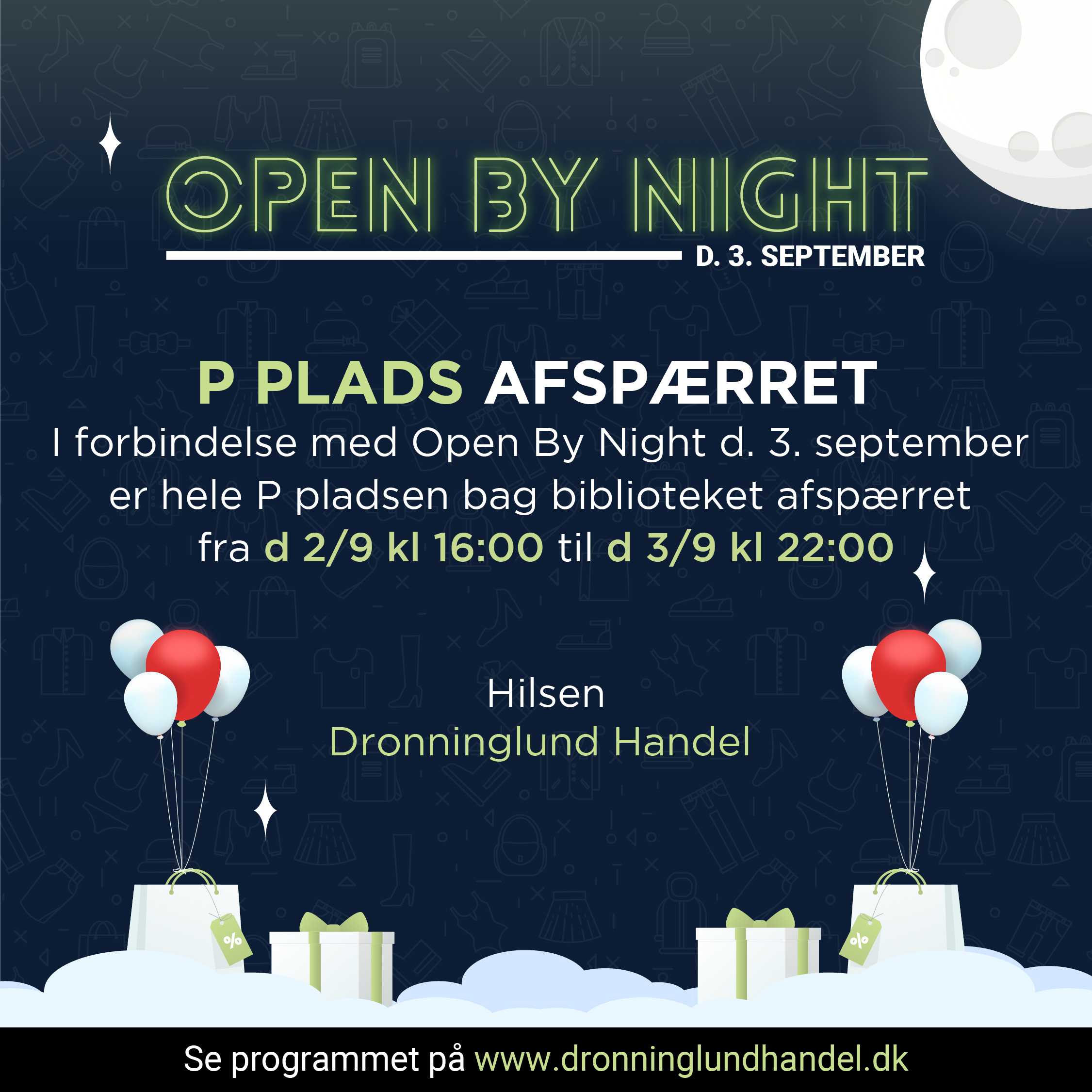 Facebook post p plads afspaeret