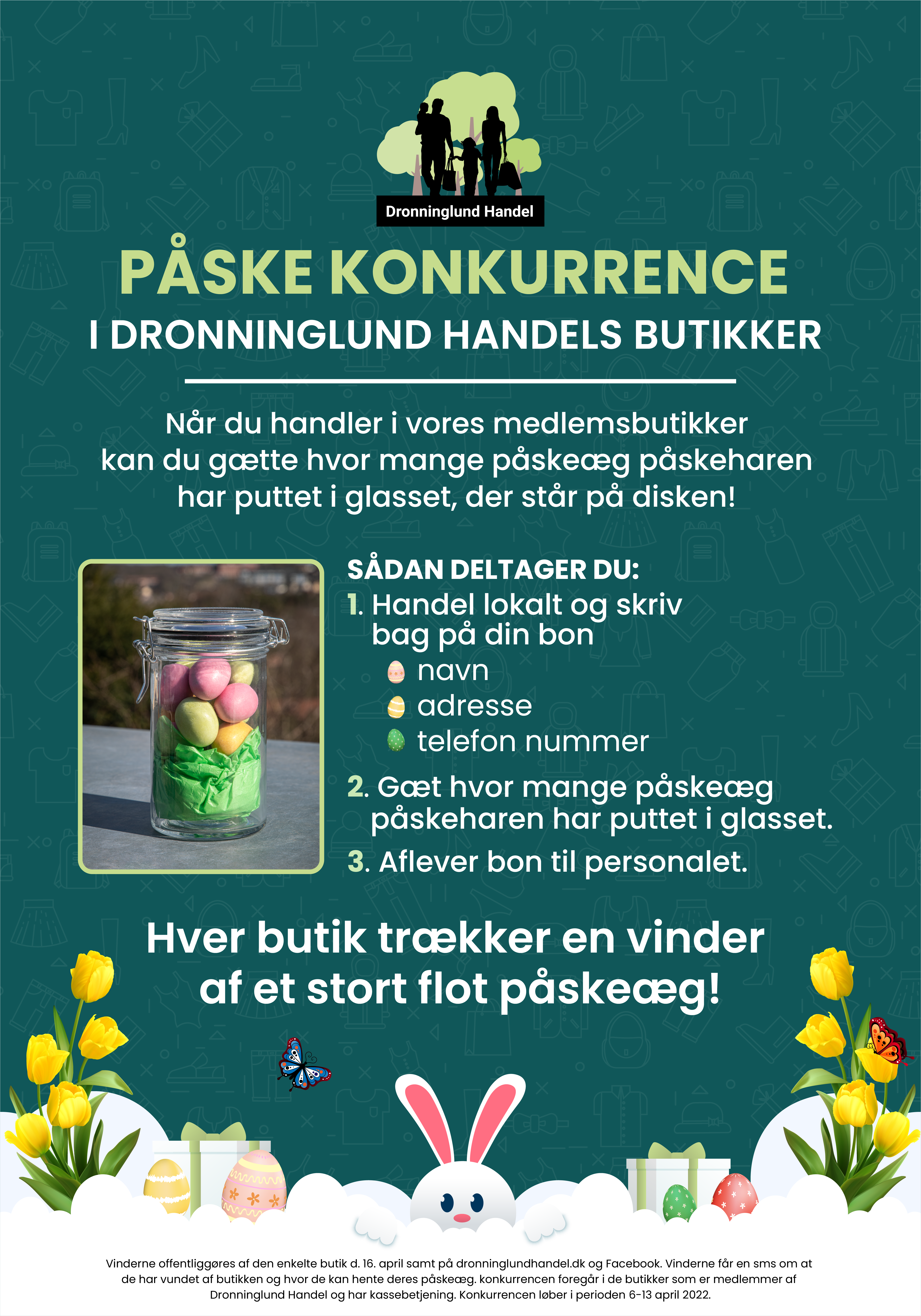 Handel lokalt nu stamp Easter Egg Poster Poster